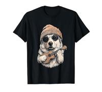 Gorro de Ukelele Great Pyrenees Y2K Aesthetic Camiseta gráfica económica, Hombre, Negro, S