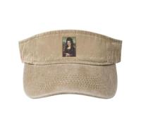 Gorro de Verano para Sombra y transpirabilidad The Nanny Mona Lisa Denim Lavado Sombrero de Copa vacío Gorras Transpirables Visera Solar Regalo para Damas