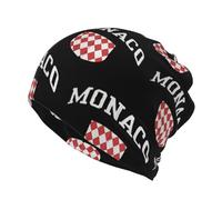 Gorro Deportivo Multifunción Para Correr Y Senderismo Gorro Con Mónaco Bandera Nacional 2-En-1 Braga De Cuello Suave Diseño Especial Para Coleta Unisex