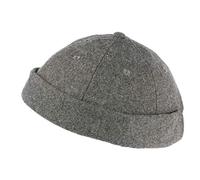 Gorro Docker gris chino de fieltro de lana para hombre y mujer, aspecto de invierno Duik - Unisex gris Talla única