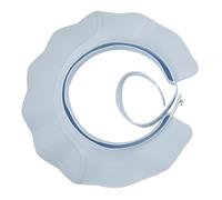 Gorro Ducha Beber Proteger Ojos y Oídos Silicona Protector Cabeza Ajustable Función Tres en Uno Regadera Baño (Azul)