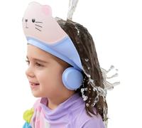Gorro Ducha Infantil Gorro De Baño Protección Para El Baño Escudo Gatito | Gorros De Champú Para Ojos Y Oídos Para Niños Lavado De Pelo Baño Enjuague Con Agua Cabeza Cara Y Agua