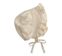 Gorro elegante de algodón suave con protección solar cómoda de llevar, ideal para el día del sol, sombrero para niños, blanco leche, Talla única