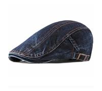 Gorro gavroche Boina Vaquera de algodón for Hombre y Mujer, Ideal for Primavera Verano para Uso Diario(Blue)