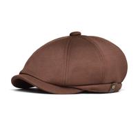 Gorro gavroche Primavera Verano Casual Newsboy Gorras Transpirable Al Aire Libre Retro Boina Sombreros Sombrero Octagonal para Uso Diario(Black)