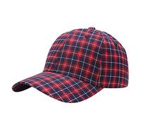 Gorro genérico morado camuflaje al aire libre gorra ajustable pesca caza senderismo baloncesto Snapback sombrero cuadros rojo adulto, rojo, Talla única