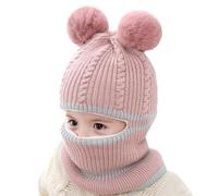 Gorro grueso cálido con capucha para el invierno, bufanda térmica de ciclismo, para niños pequeños, calaveras, esquí, bebé, gorro a prueba de viento, gorros para niños, a, talla única
