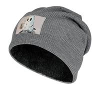 Gorro Holgado de Felpa de Fantasma pobre para Invierno, Gorro de Calavera de Punto cálido y Resistente al Viento para Hombres y Mujeres