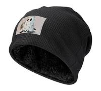 Gorro Holgado de Felpa de Fantasma pobre para Invierno, Gorro de Calavera de Punto cálido y Resistente al Viento para Hombres y Mujeres