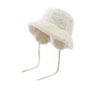Gorro Hombre - Sombrero De Pescador Peludo para Mujer Y Hombre Bonito Y Cálido para Invierno Estilo Pescador (White One Size)