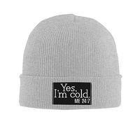 Gorro Hombre Y Mujer Sí, Tengo Frío. Yo 24:7 Gorro De Quimioterapia Cómodo Transpirable Sombrero Elastico, para Running, Motociclismo, Dormir, 56-62cm