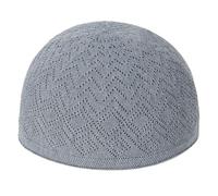Gorro interior para adultos, unisex, para exteriores, estilo informal, tradicional, para ocasiones culturales, musulmanes, calaveras, algodón, oración, gris, Talla única
