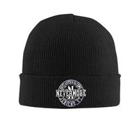 Gorro Invierno Cálido, Logo de Nevermore Academy Gorros de Gorro Gorro Sombrero de Gorro de Tipo Hombre Mujer Sombrero de Punto Callejero Jersey Spring Stamp Elásticos