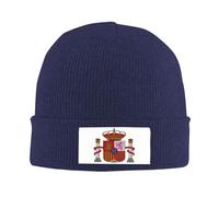 Gorro Invierno Hombre Gorro Reino De España Emblema Nacional Caliente Calavera para Hombre Skullies Mujer Prueba De Viento Knit Calido Unisex Talla Universal