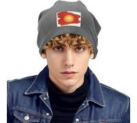 Gorro Invierno Macedonia del Norte Bandera Moda Accesorios Sombreros Gorros Punto Forro Polar Actividades Exteriores Trabajo Deporte Correr Térmico Transpirable Clima Frío Unisex