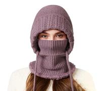 Gorro Invierno Mujer Polar,Gorro De Invierno CáLido Con Orejeras Y Bufanda Desmontable Forrado Con Forro Polar TéRmico Ideal Para Climas FríOs Resistente Al Viento Y Apto Para Esquí Al Aire Libre