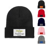 Gorro Invierno Personalizado Hombre Mujer Foto/Texto Beanie Personalizada | Gorro invierno Personalizado Transpirable Suave Beanie Personalizada Skull Cap para Deportes Caminar Excursión Viaje Montaña