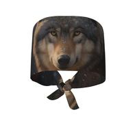Gorro La Mirada del Lobo En Una Noche Nevada Gorros De Ducha Suave Ajustable Gorro Turbante para Domésticos Trabajador Mujer