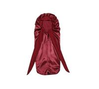 Gorro largo de satén suave y sedoso for cabello Natural rizado, gorro pelo tamaño Extra grande con lazo for un sueño nocturno cómodo Para Inicio(Red)