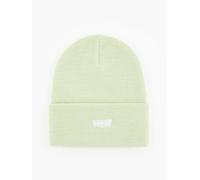 Gorro Levis Knitted Cuff ~ Slouchy Red Tab verde pálido