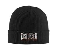 Gorro Mezclada Cálido Invierno、Banda perturbada Red Eye Pinia Pon metai Gorro Punto Holgado Gorro Calavera para Mujeres Hombres Gorros Calavera cálidos Invierno Gorro Punto