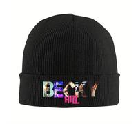 Gorro Mezclada Cálido Invierno、Becky Hill Classic Pegatina Cálida Punto Gorra Hip Hop Gorro Gorro Exterior Outdoor Otoño Invierno Gorros Aire Libre para Adultos