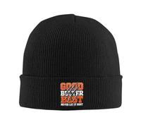Gorro Mezclada Cálido Invierno、Bueno Mejor Mejor Nunca Dejes Que descanse motivación Oso tejiendo Sombrero Calle Gorras del año 2000 Hombres Mujeres Gorros Sombrero elástico Gorro
