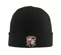 Gorro Mezclada Cálido Invierno、Cruz Escudo Templario Caballeros Espada Medieval Gorros Punto Calaveras Gorros Invierno Armadura Acrílico Casco Emblema Gorra