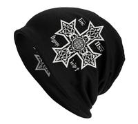 Gorro Mezclada Cálido Invierno、Gorro Gorro la Cruz Ortodoxa Copta con Cristo Hijo Dios Gorro Invierno Cálido Gorro Punto Homme Gorros esquí Exterior Gorros esquí