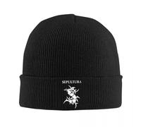 Gorro Mezclada Cálido Invierno、Merchandising Sepultura Gorros Punto Gorros Tope otoño Invierno Moda cálida Estética Divertida Death Metal Gorros para Hombres Mujeres