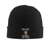 Gorro Mi Perro Piensa Que Soy Genial Airedale Beanie Termicos Unisex Gorros De Punto para Mujer Exteriores Adulto