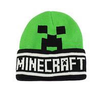Gorro Minecraft Oficial Creeper. Gorra Verde. Acrílico. Boina Talla única para Adultos y niños.