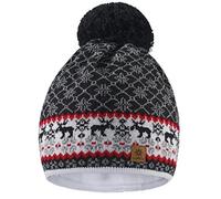 Gorro Morefaz Ltd de punto para hombre y mujer, de lana, estilo esquimal con pompón, ideal para invierno, para esquiar y para snowboard Nordic 48 regular
