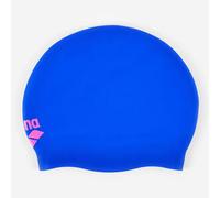 Gorro Natación Arena Azul-Rosa Silicona Cabello Largo Talla única