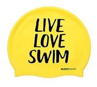 Gorro Natacion Hombre y Mujer de Silicona para Piscina o Aguas Abiertas, Gorro Silicona Natacion para Hombre y Gorro Piscina Mujer Pelo Largo. Color Llamativo Buena Visibilidad.