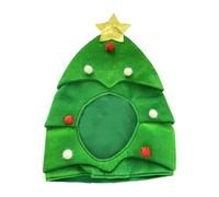 Gorro Navidad Adulto, Christmas Hat Holiday Carnival Party Decoration Green Christmas Tree Hat Performance with Props (Green, One Size)