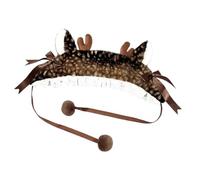 Gorro navideño con cuernos de reno Diadema Térmica Cortavientos | Gorro con Protección Auditiva y Astas Navideñas para Senderismo Acampada Mochilero Esquí Excursión Viajes y Ciclismo