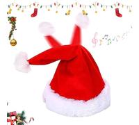 Gorro Navideño Eléctrico, 2026 Nuevo Gorro Navideño Eléctrico De Papá Noel Que Canta Y Baila, Gorros De Papá Noel Bailarines Para Fiestas Navideñas, Artículos Para Fiestas De Navidad (1 unidad)