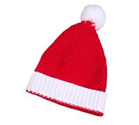 Gorro navideño para mujer, gorro de invierno de punto con Papá Noel | Bonito gorro de invierno cálido para las vacaciones festivas, gorro de Papá Noel hecho a mano