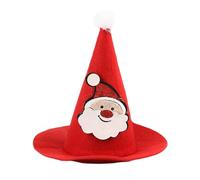Gorro Navideño para Perros | Divertido Lindo Abrigado Sombrero De Navidad - Gorro De Disfraz De Santa Puntiagudo para Gatos | para Dragón Barbudo Mediano Grande Pequeño Fiesta Sesión De
