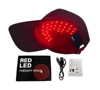 Gorro para el crecimiento del cabello, 450 nm/660 nm, dispositivo estimulador LED, gorro de cuidado para el crecimiento del cabello, para uso diario, ocio, mujeres, hombres, viajes en casa