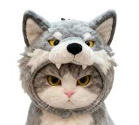 Gorro para Gato Suave y Divino Disfraz de Lobo Accesorio para Mascotas
