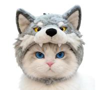 Gorro para Gato Suave y Divino Disfraz de Lobo Accesorio para Mascotas