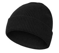 Gorro para Hombres Mujeres Gorro de Invierno Unisex Slouch Beanie Hat Gorro de Punto Negro Cálido Sombrero Adulto Moderno Suave Elástico Sombreros de Esquí Aire Libre Sport Casual