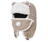 Gorro para niña recién nacido, gorro de forro polar térmico a prueba de viento, con orejeras y calendario de Adviento para bebé, 9 meses, beige, Talla única