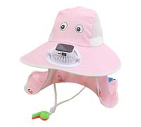 Gorro para niño o niño, gorro de ventilador solar para niños, gorro de verano para excursiones en la playa con ventilador de carga USB integrado, ala ancha para exteriores, sombreros de jardín con SPF