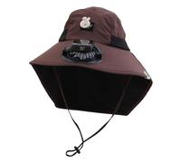Gorro para niño o niño, gorro de ventilador solar para niños, gorro de verano para excursiones en la playa con ventilador de carga USB integrado, ala ancha para exteriores, sombreros de jardín con SPF