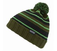 Gorro para niños Regatta Davin Hat VI Talla infantil: 11-13 años / Color: verde/negro