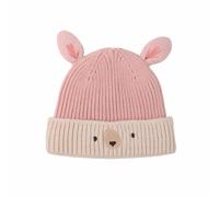 Gorro para niños y niños, gorro de invierno para niños, orejeras, gorros súper dibujos animados, gorros de punto cálido para niños y niñas de 3 a 7 años, Rosa., talla única