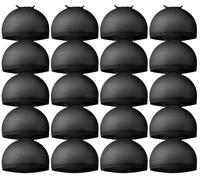 Gorro Para Peluca Peluca negra, 20 piezas de gorros for peluca, negros nailon elásticos for, for for mujer